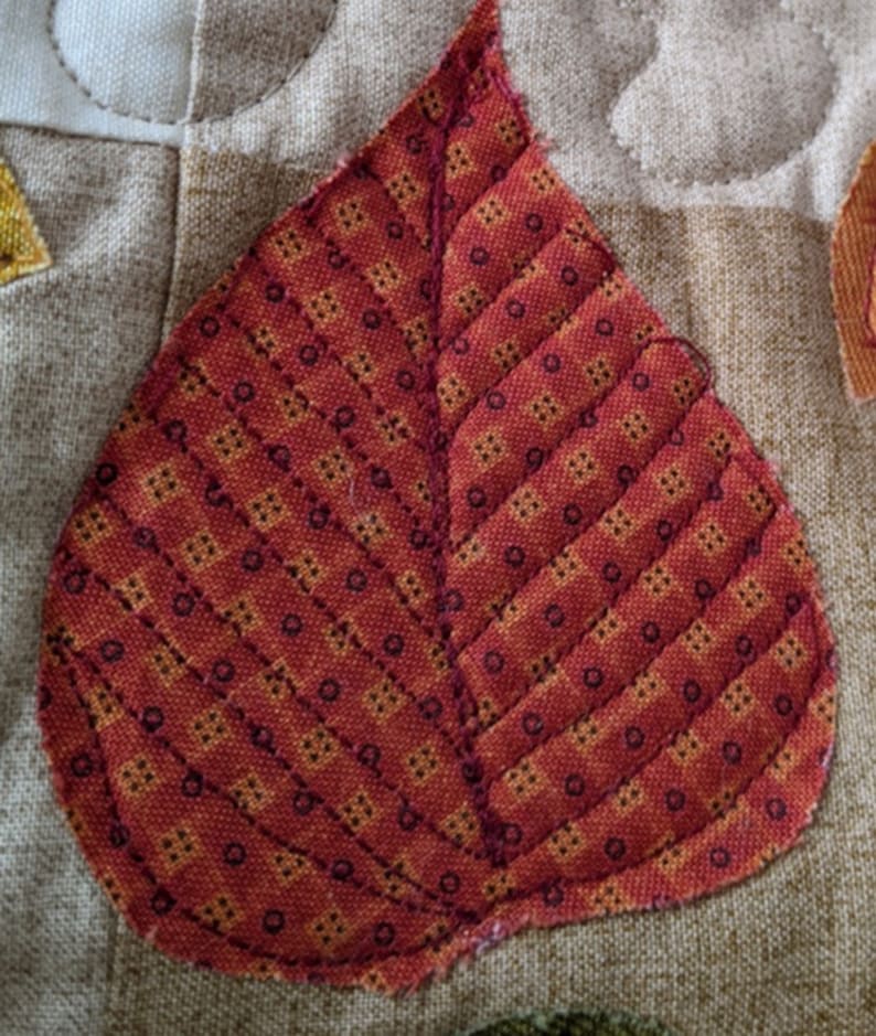 Autumn Leaves Quilted Table Runner Pattern PDF - Etsy