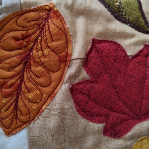 Autumn Leaves Quilted Table Runner Pattern PDF - Etsy