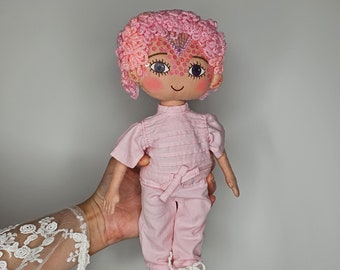 muñeca artesanal - muñeca de tela - muñeca hecha a mano - muñeca hecha a mano - muñeca decorativa - regalo para niño - muñeca de trapo