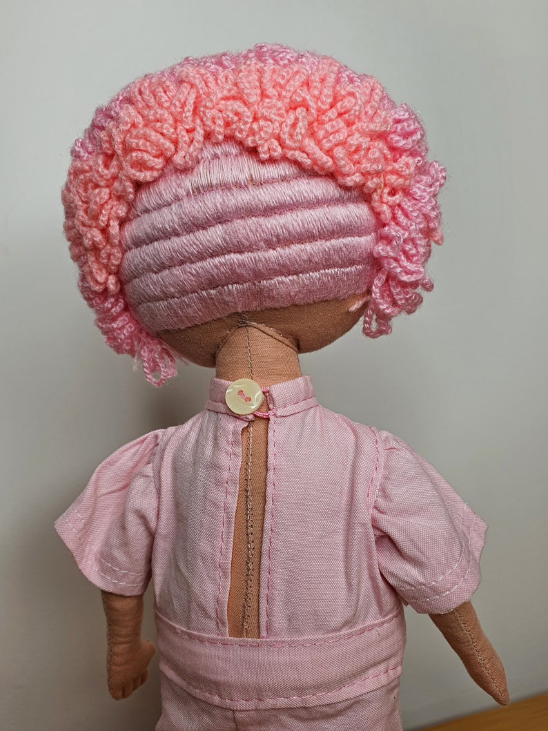 poupée artisanale poupée en tissu poupée fait main hand made doll poupée décoratifs cadeau pour enfant poupée chiffon image 4
