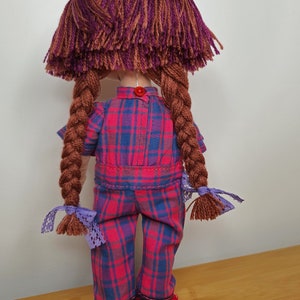 poupée artisanale poupée en tissu poupée fait main hand made doll poupée décoratifs cadeau pour enfant poupée chiffon image 3