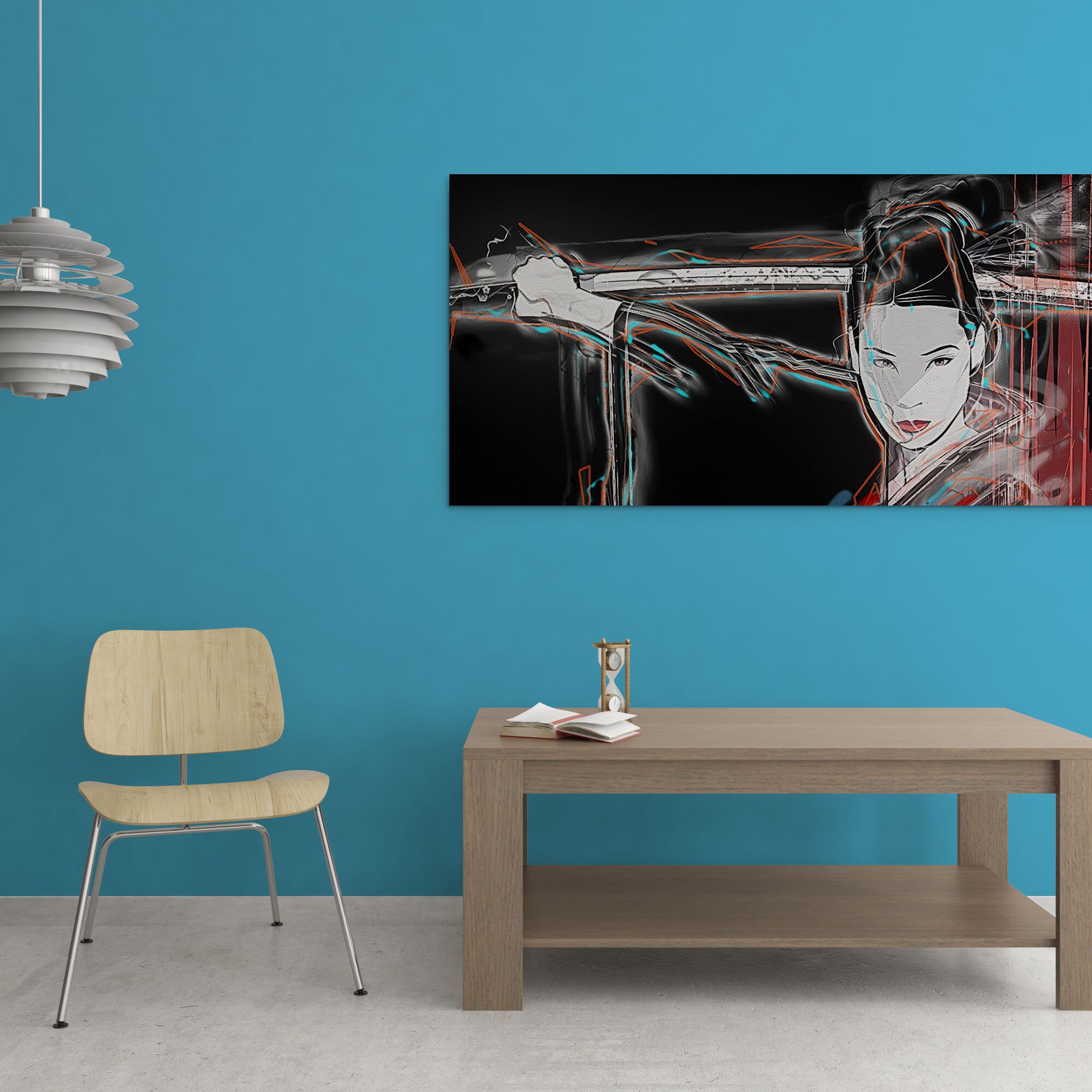 Wall Art - Kill Bill O-ren Ishii - Panoramic Canvas Stretched