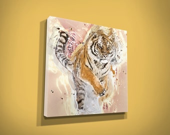 Tiger Wall Art Canvas Print Original Art