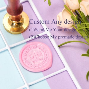 Wax zegel stempel, aangepaste wax zegel sets, gepersonaliseerde wax zegels voor huwelijksuitnodigingen, wax zegels voor bruiloft initialen, zegellak stempel