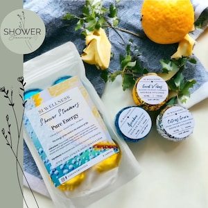 Pure Energy Shower Steamers, Strongly Scented, Lovely For Gift, Wellness, Aromatherapy