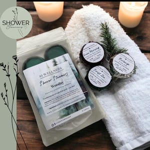 Woodsy Shower Steamers, Strongly Scented, Lovely For Gift, Wellness, Aromatherapy
