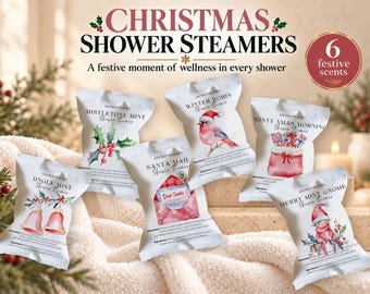 Merry Moments Shower Steamers | Meditation Gift | Aromatherapy Tablets | Self Care | Relaxation Spa Gift