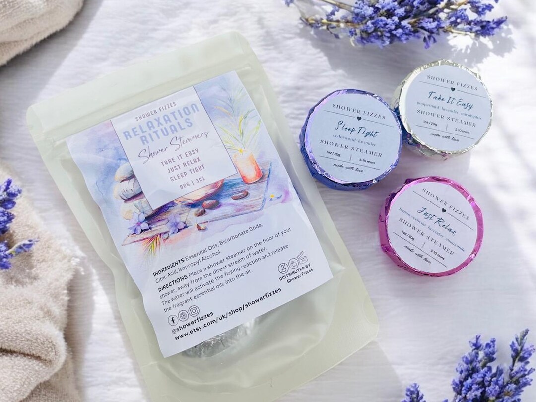 3 Relaxation Rituals Shower Steamers, Aromatherapy Steamers, Wellness ...
