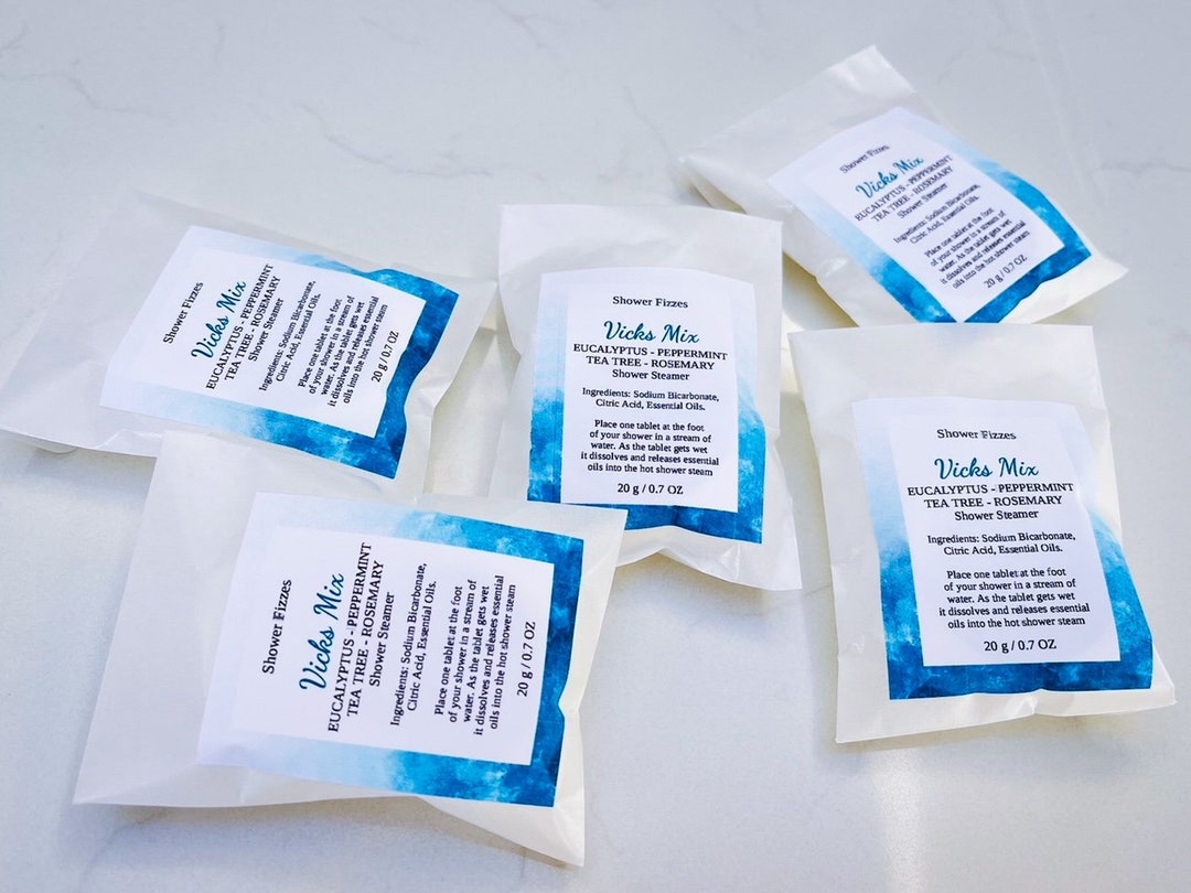 Vicks Mix Shower Steamers, Individually Gift Wrapped, Lovely Gift Etsy