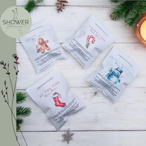 Cozy Christmas Shower Steamers Gift Set: Aromatherapy Shower Fizzes