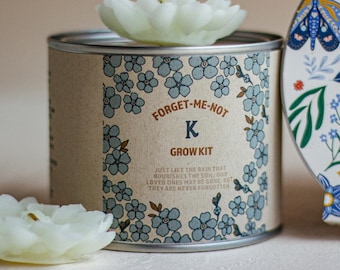 Forget-Me-Not Seed Planting Kit - Sympathy, remembrance, honoring a loved one