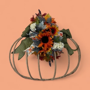 Pumpkin Wreath | Pumpkin Twine Wreath | Fall | Free Shipping