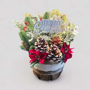Poinsettia Basket | Christmas Flowers | Christmas | Free Shipping