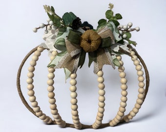 Pumpkin Wreath | Pumpkin Bead Wreath | Fall | Free Shipping