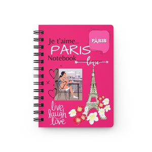 Paris Journal, Paris Travel Journal, Paris Travel Diary, Paris Notebook, Paris Travel Notebook