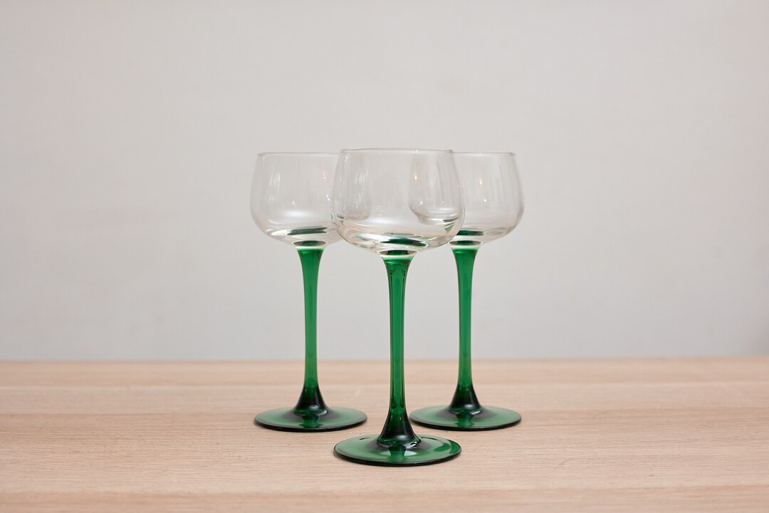 Traditional Alsace Luminarc Wine Glasses Set of 3 Etsy