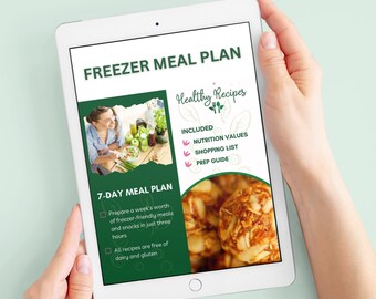 Healthy Freezer Meals | Weekly Meal Plan Printable PDF | Make Ahead Freezer Meals | Easy Freezer Meals