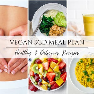 Plan de alimentación vegano con carbohidratos específicos / Plan de alimentación vegano para el síndrome del intestino irritable en formato PDF / Dieta basada en plantas de 7 días para la salud digestiva / Sin gluten y sin cereales