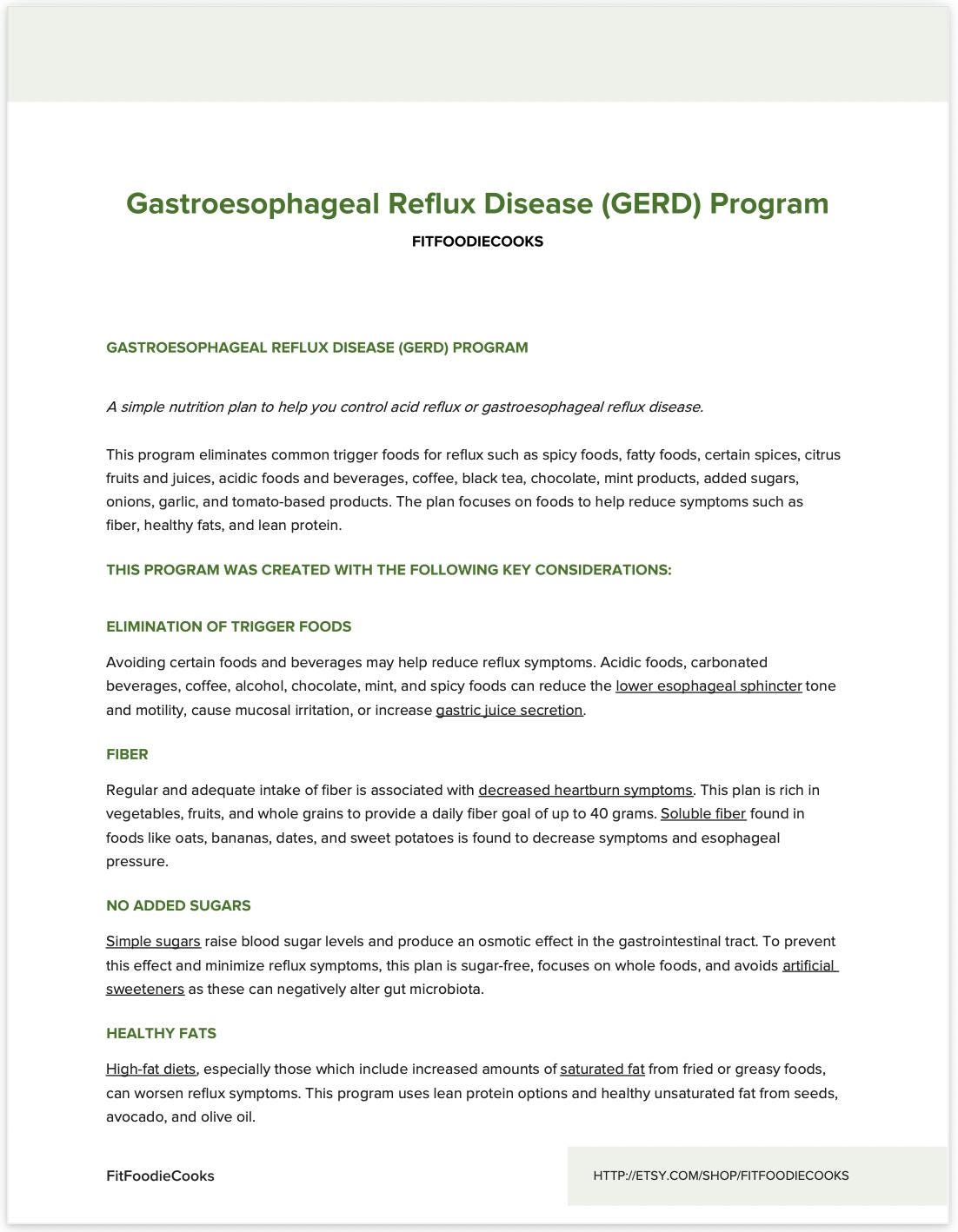 Gerd Recipes.pdf Diet for GERD | Weekly Meal Plan Printable | Acid Reflux Diet Pdf ...