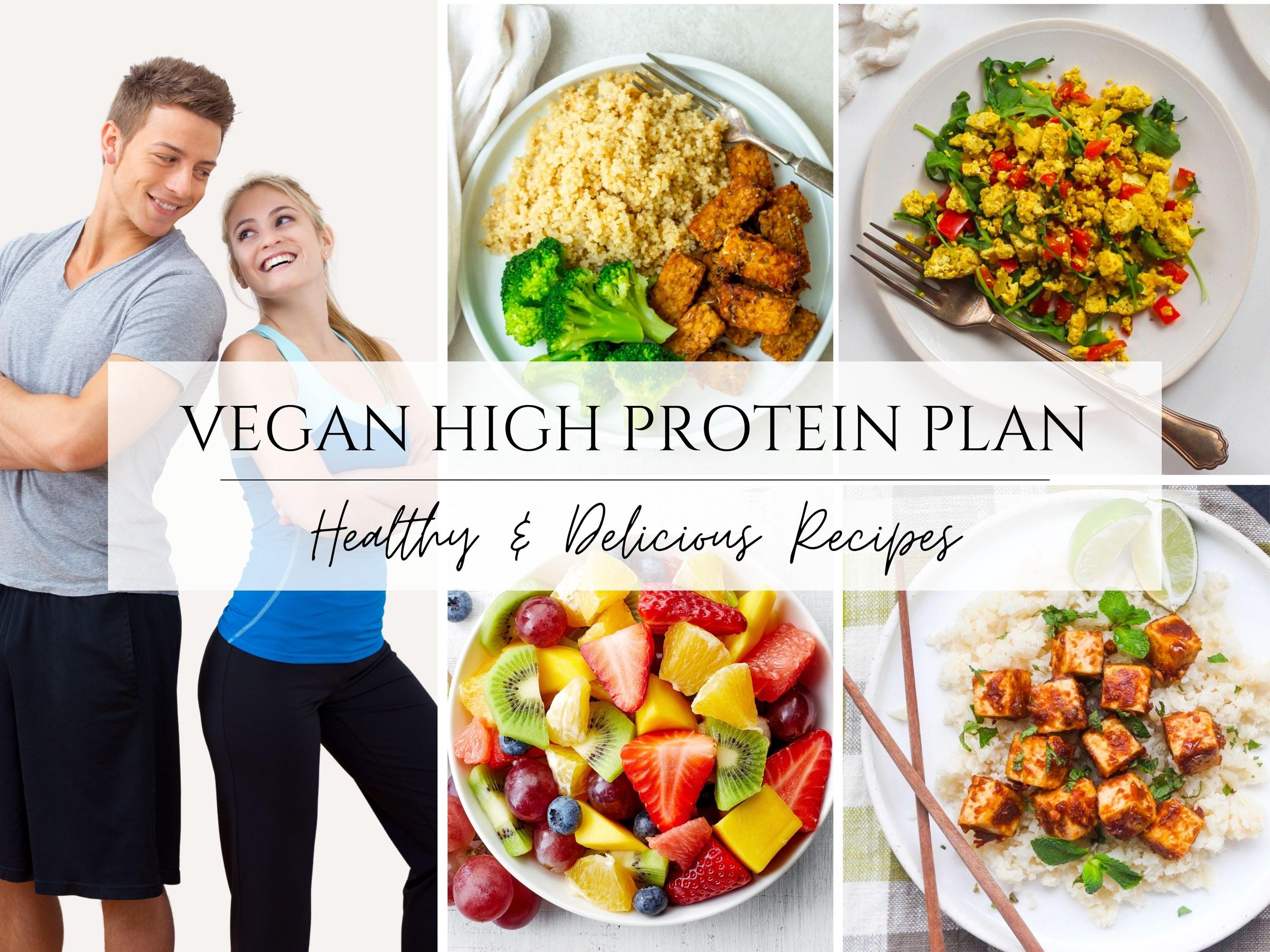 High Protein Vegan Meal Plan | 100g+ Protein Daily | Weekly Meal Plan ...