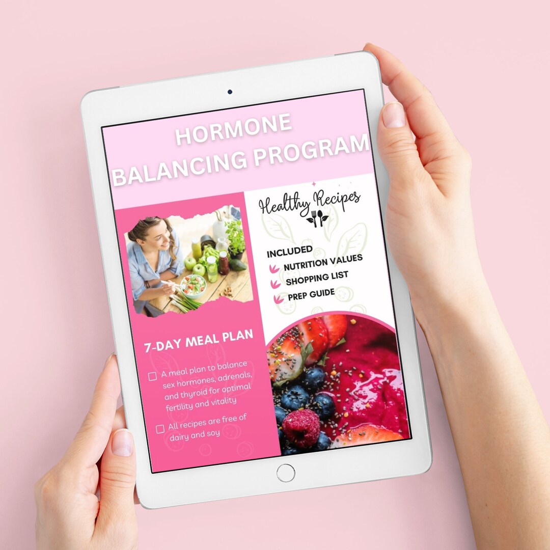 Hormone Balancing Diet Plan for Women Weekly Meal Plan Printable PDF ...