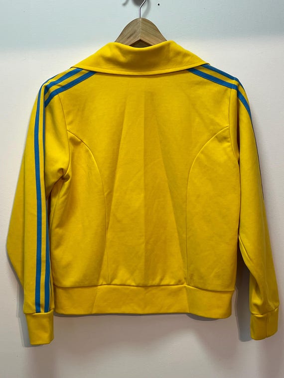 adidas Track Jacket 【美品】　千鳥格子　イエロー adidas originals Track Top Super Colorblock Logo Half Zipper