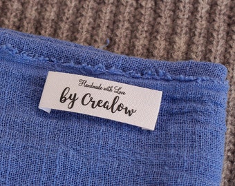 Trial Size custom logo labels / brand labels for handmade items, fabric tags