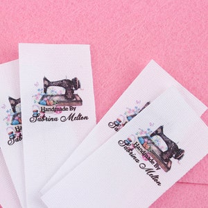 25*60mm Cotton With Logo or Text Sewing accessori Label,tags for knitted things,Custom,Personalizada,handmade label,gift tags