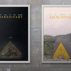Hereditary, 2018-Midsommar, 2019-Ari Aster Minimalist Poster Set - Digital Download, Printable Wall Art Print, Digital Print, Christmas Gift