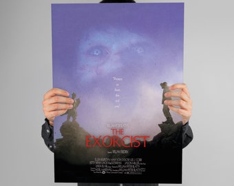 Exorcisten (1973) Filmaffisch, minimalistiskt digitaltryck (digital nedladdning)