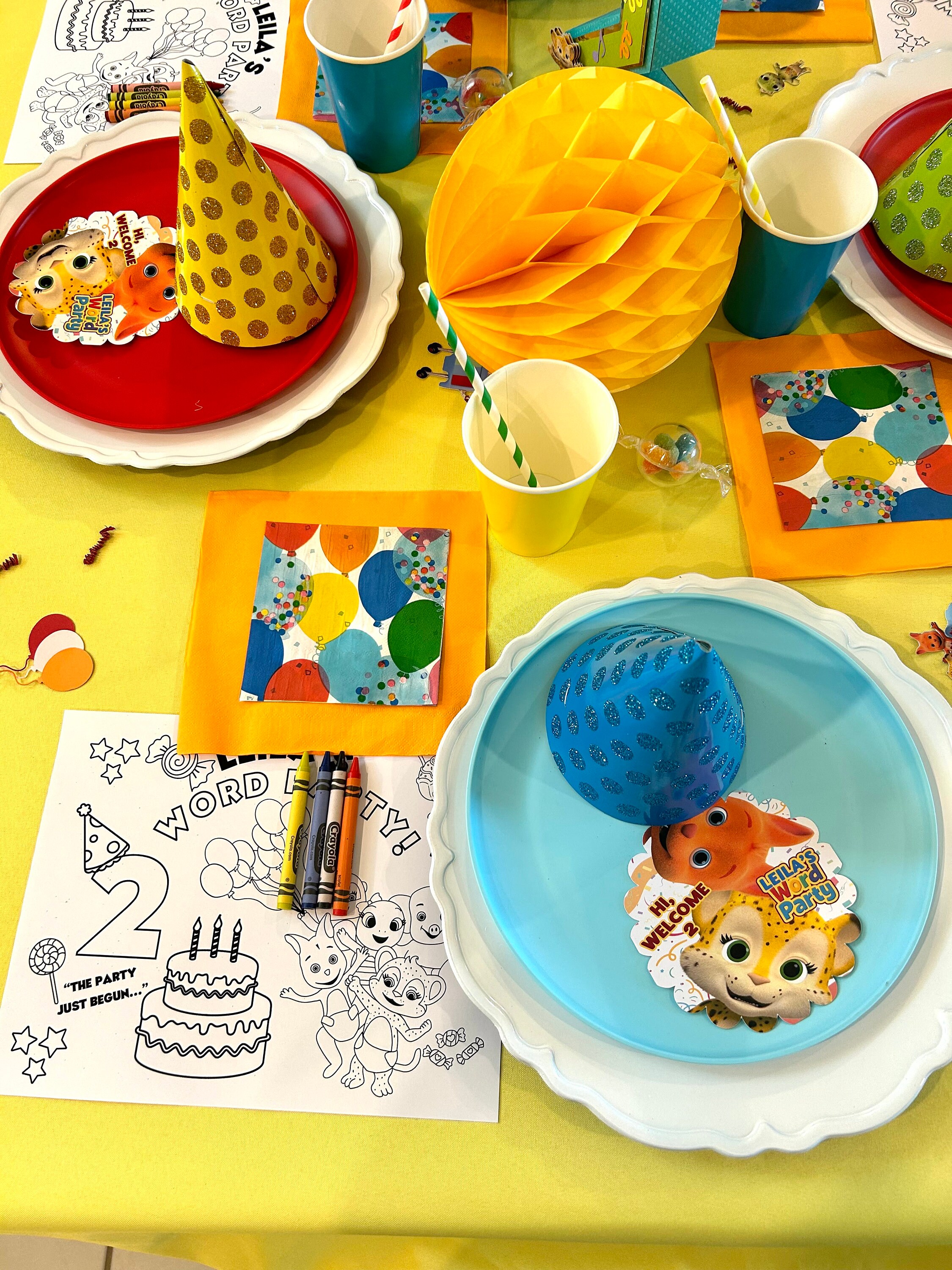 Word Party Activity Sheet, Customized Activity Sheet, Toddler Coloring