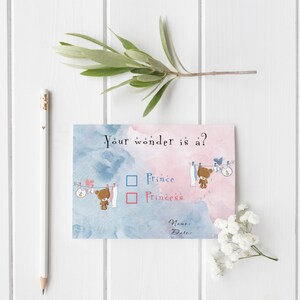 Genre révéler | Cartes fille ou garçon | Teddy Bears Fête de révélation de sexe | Copie numérique