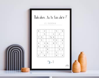 LE SUDOKU toilet poster