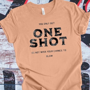 Eminem Music Unisex Tee, T-shirt rap retrò, T-shirt Eminem "Lose yourself", maglietta con testi rap famosi, maglietta Eminem "One Shot"