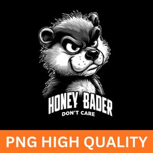 Maglietta con scollo a V Angry Honey Badger - Maglietta con grafica cartoon