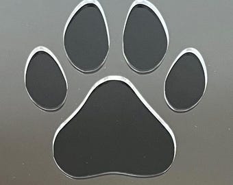 Paw Print Router Template, Acrylic Dog Inlay Jig, Clear Woodworking Tool for Pet Memorial Lantern, Dog Lover Sign Guide, Epoxy Art Stencil