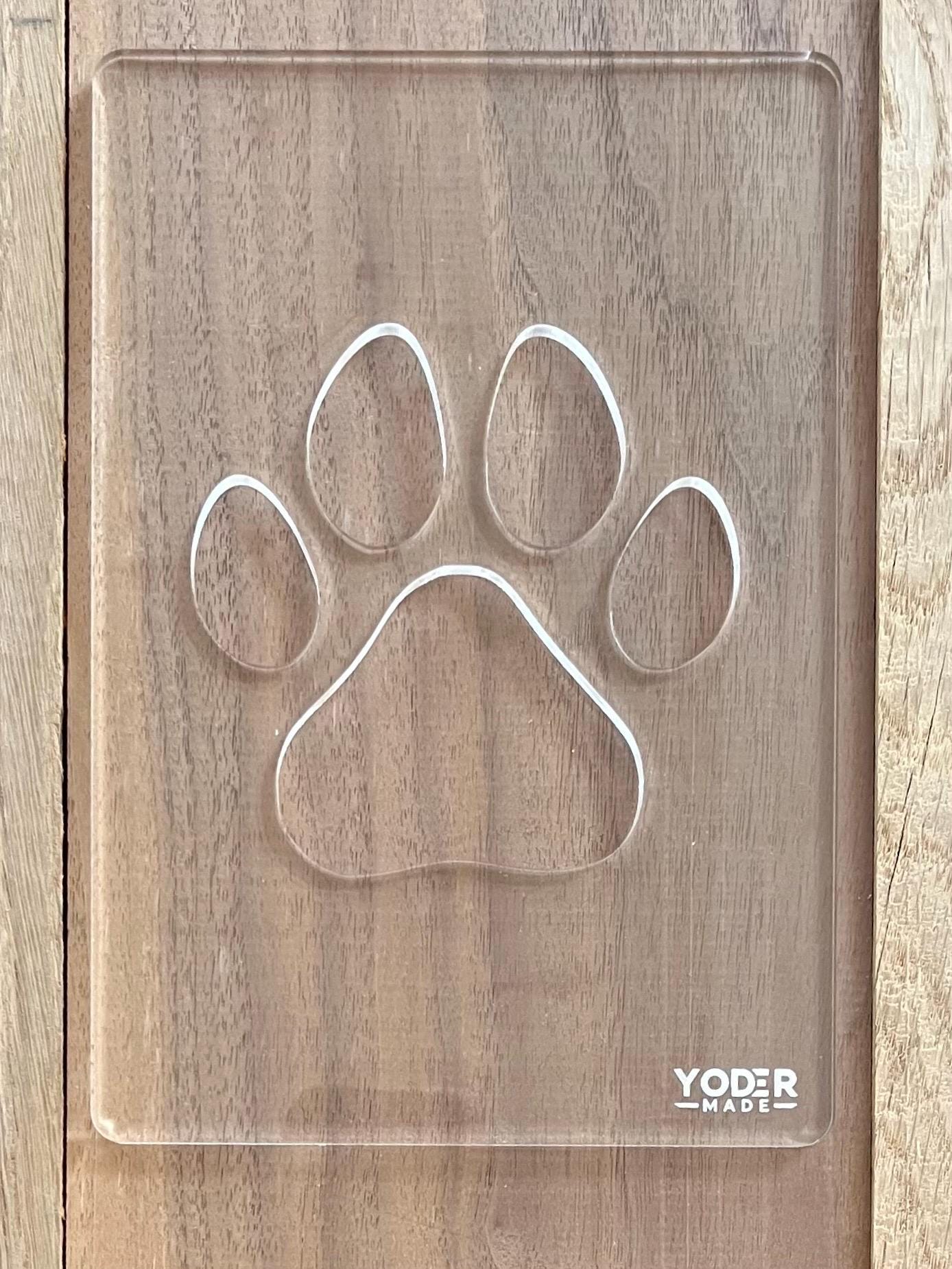 Paw Print Router Template, Acrylic Dog Inlay Jig, Clear Woodworking ...