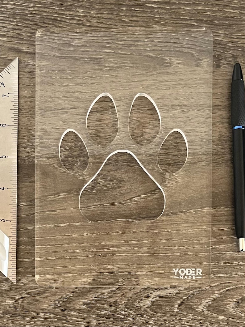 Paw Print Router Template, Acrylic Dog Inlay Jig, Clear Woodworking ...