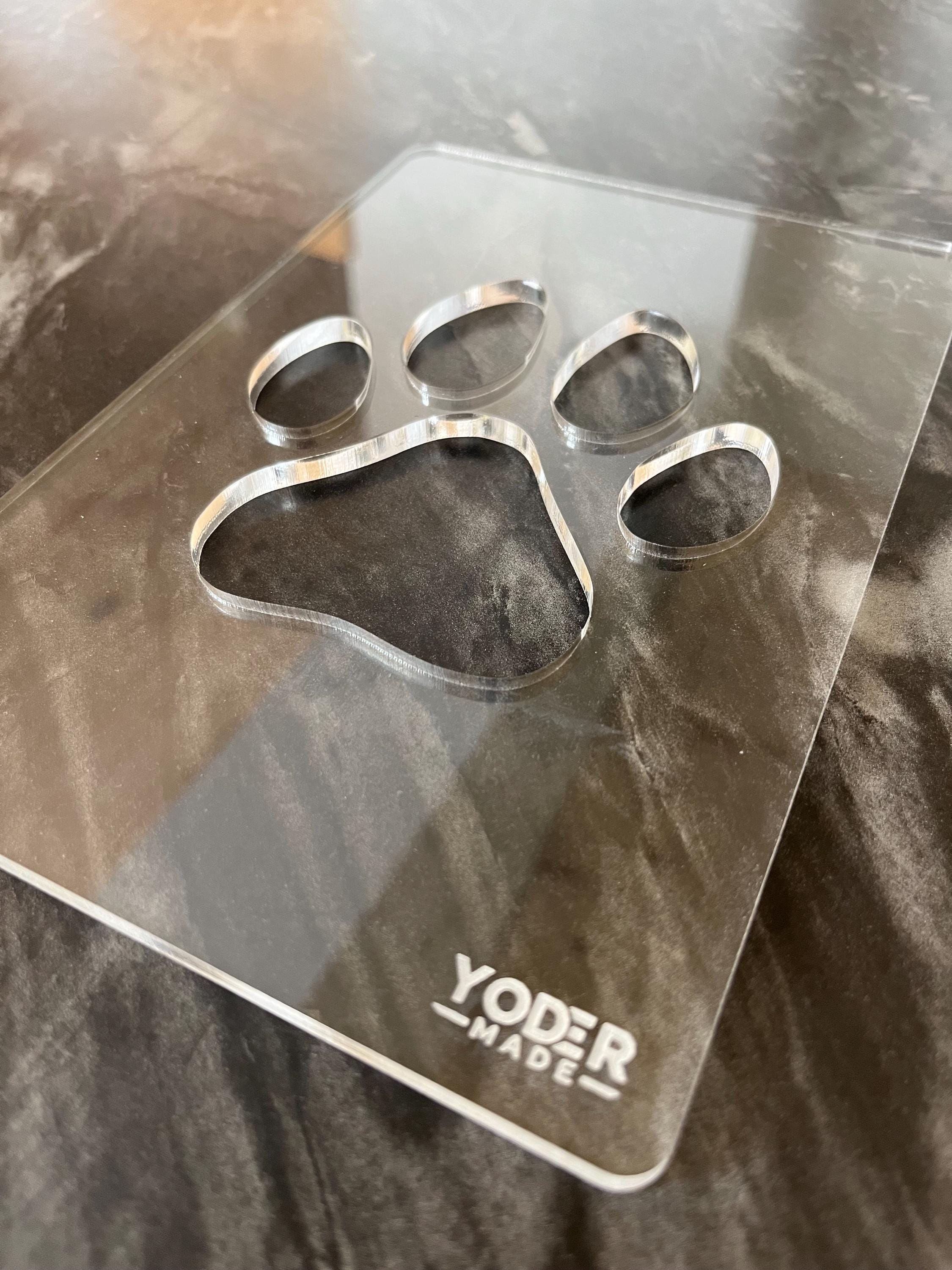 Paw Print Router Template, Acrylic Dog Inlay Jig, Clear Woodworking ...