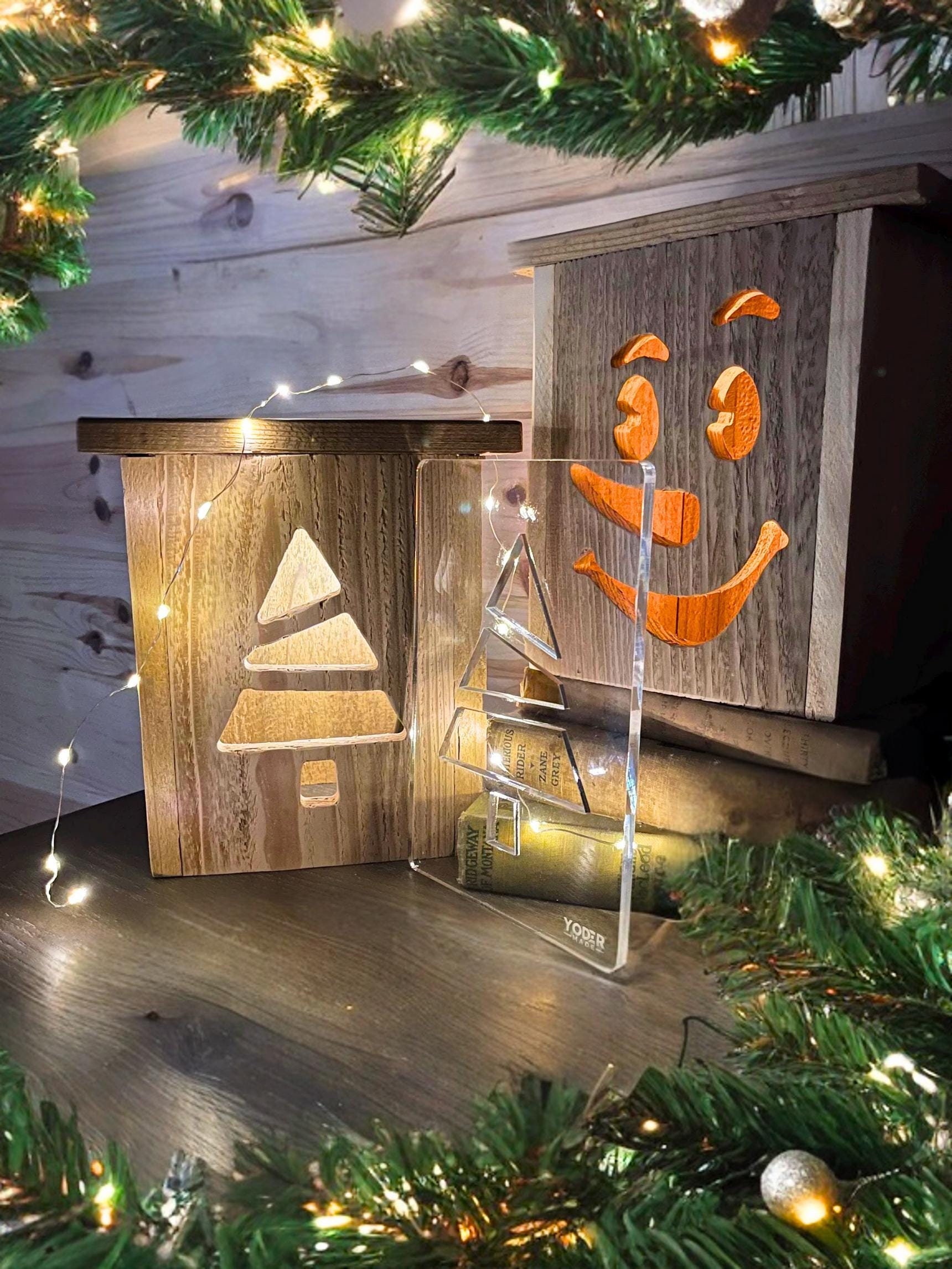 Christmas Lantern Router Templates – Star Stencil, Christmas Tree ...