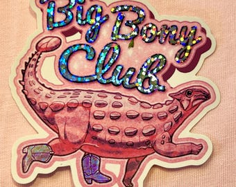 Big Bony Club Glitter Sticker