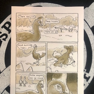 Corythoraptor "Trip" A5 Comic Print