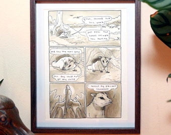 Alphadon "Uh Oh" A5 Comic Print