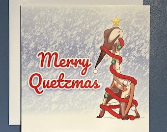 Merry Quetzmas Quetzalcoatlus Christmas Card