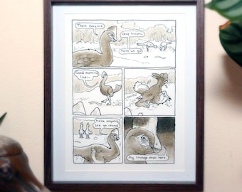 Corythoraptor "Trip" A5 Comic Print