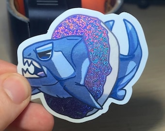 Dunk-in-Donut Glitter Sticker