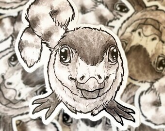 Leaellynasaura "Secrets" Vinyl Sticker