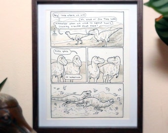 Gorgosaurus "Tempting" A5 Comic Print