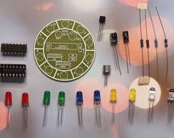 10 LED sound activated disco electronic soldering kit with full English instructions