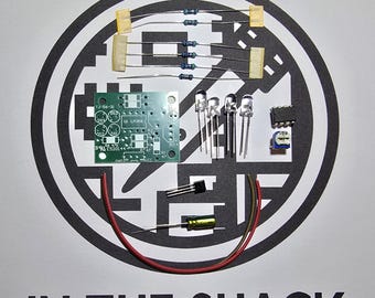 Kit de soldadura electrónica con LED que se puede hacer por uno mismo y que incluye instrucciones completas en inglés